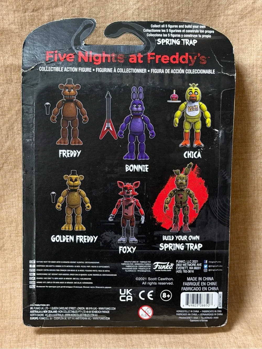 Freddy Golden Freddy Yellow and Black Collectible Figure
